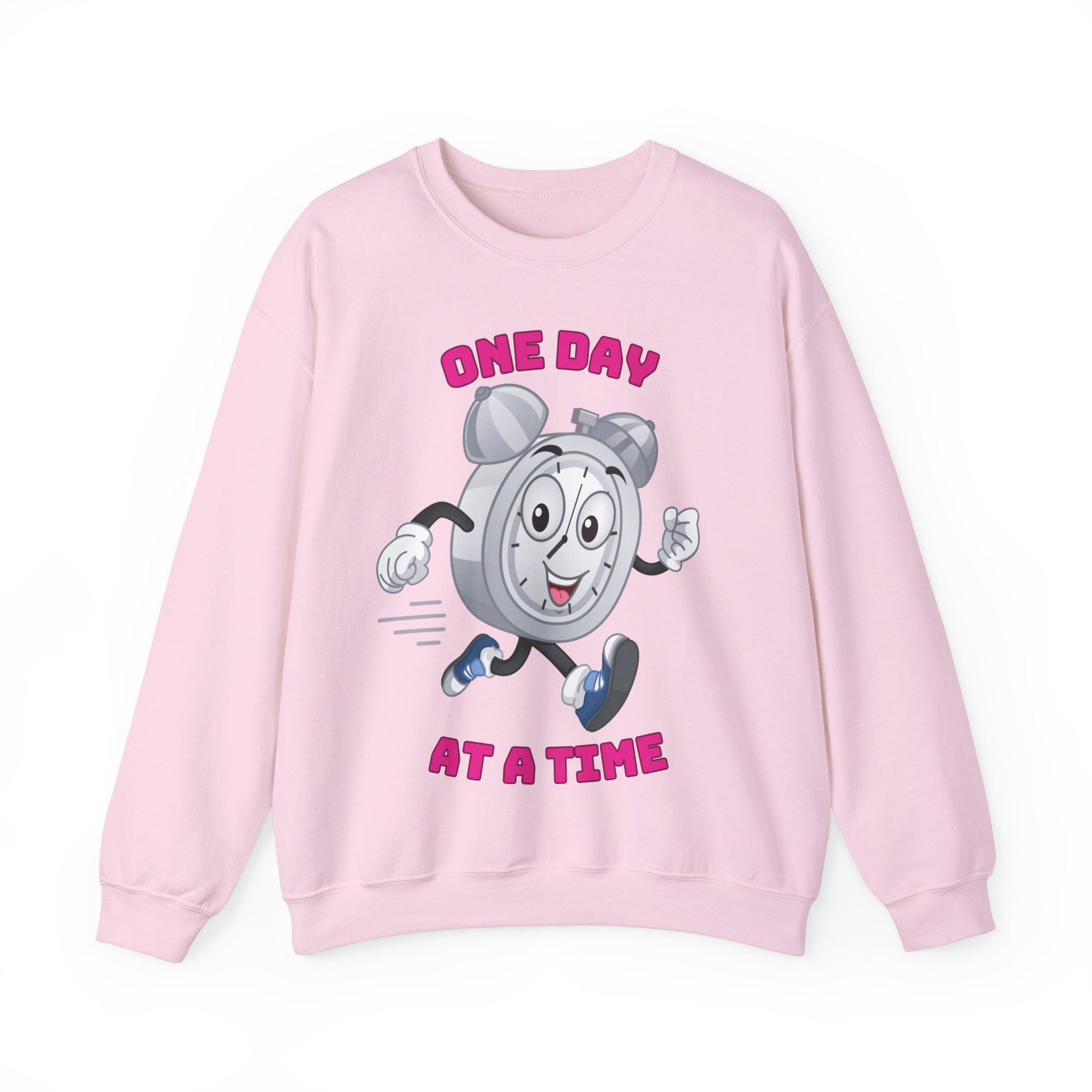 “Modern One Day At a Time text sweatshirt”