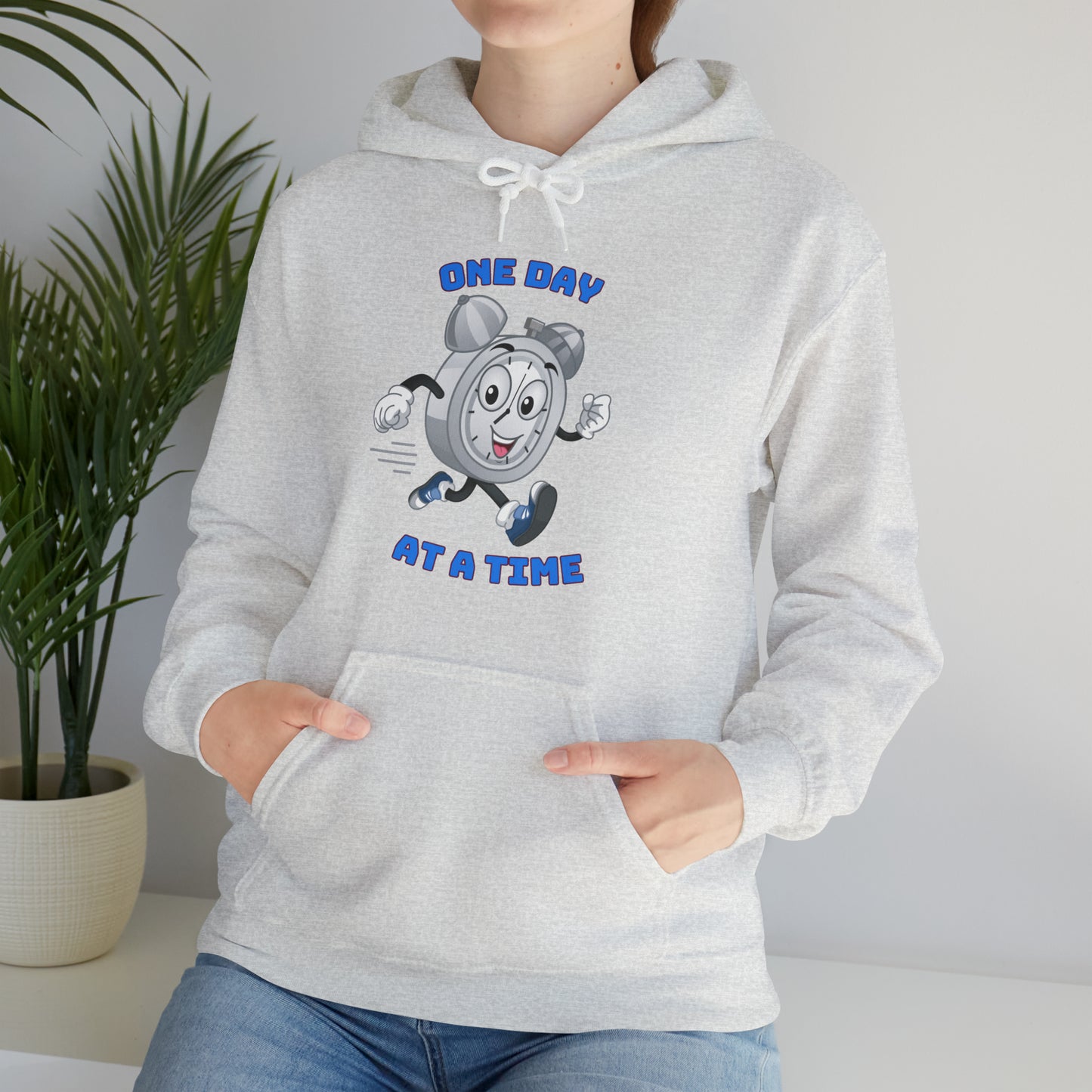 Relaxed-fit One Day At a Time hoodie styled for cozy outfits