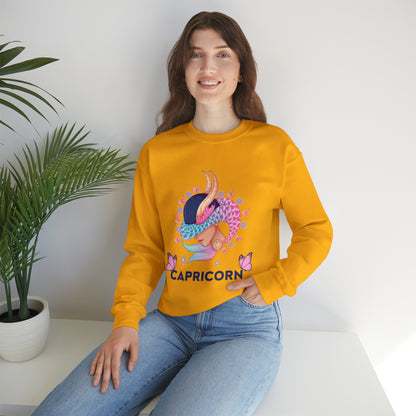 Soft Capricorn Zodiac sweatshirt designed for confident wearers.