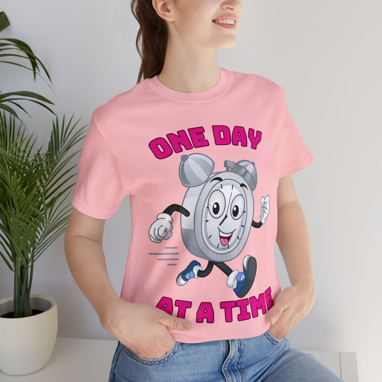 Soft One Day At a Time tee designed for daily inspiration