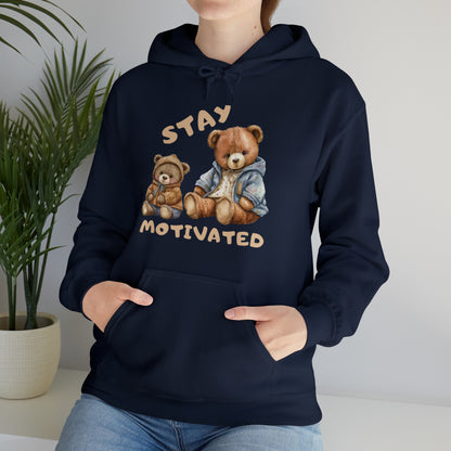 Stay Motivated hoodie styled for casual winter outfits