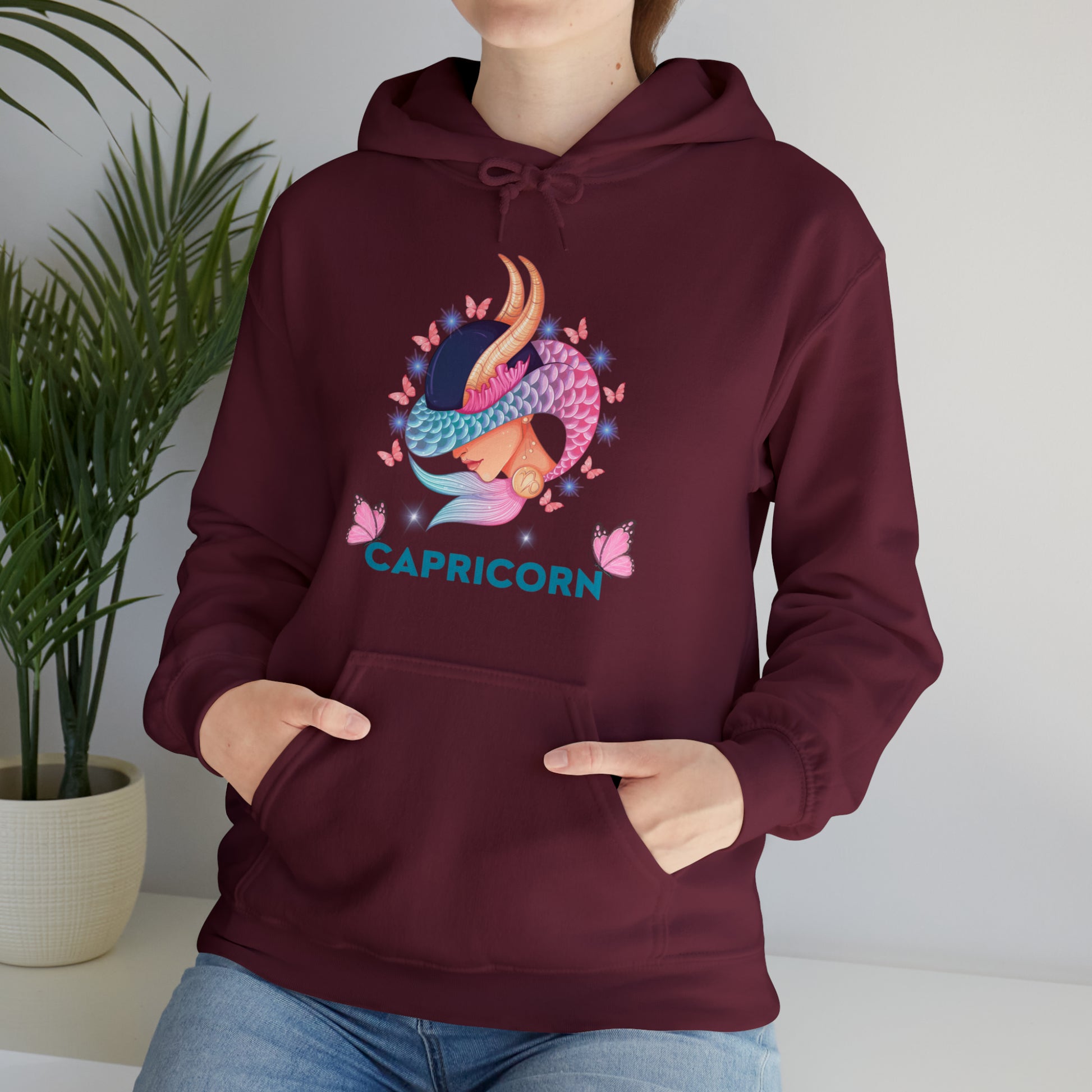 Stylish Capricorn Zodiac hoodie perfect for grounded individuals. 