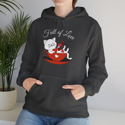 Stylish Full of Love hoodie with a loving graphic print"