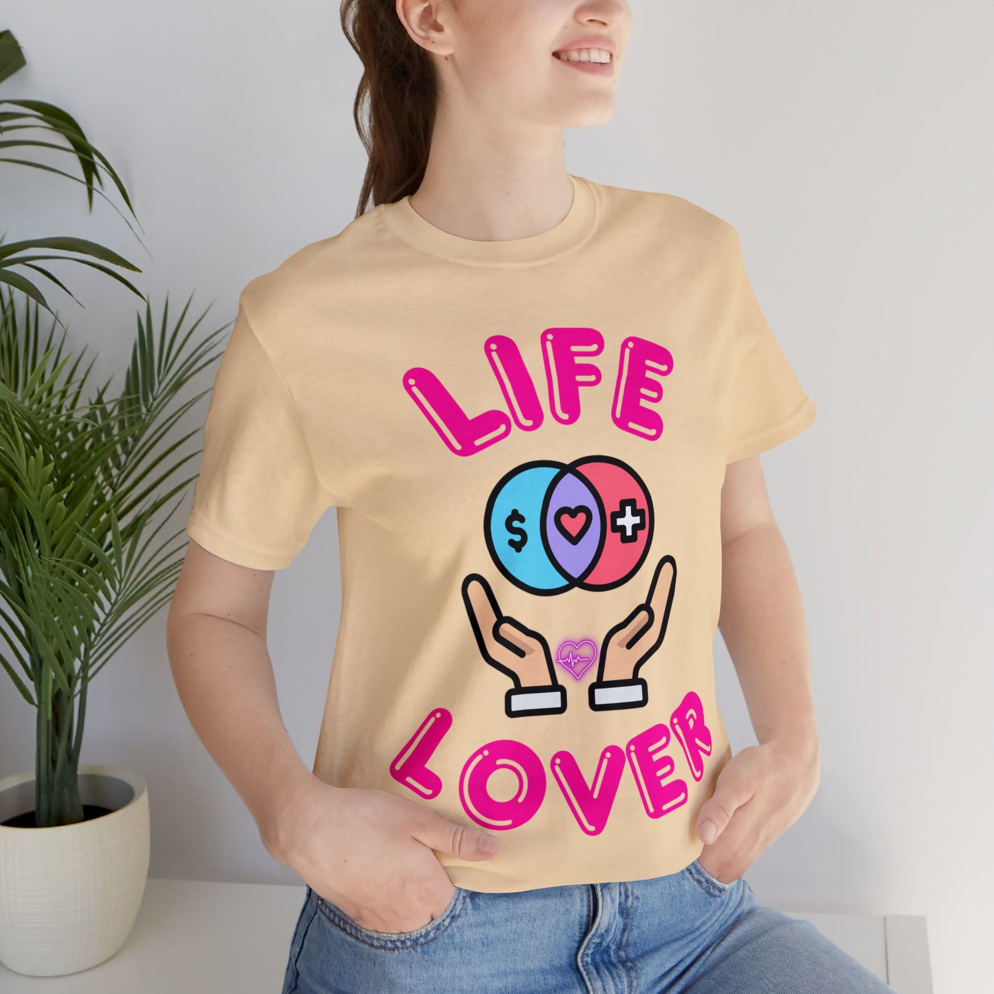 "Stylish Life Lover tee with motivational life-inspired quote