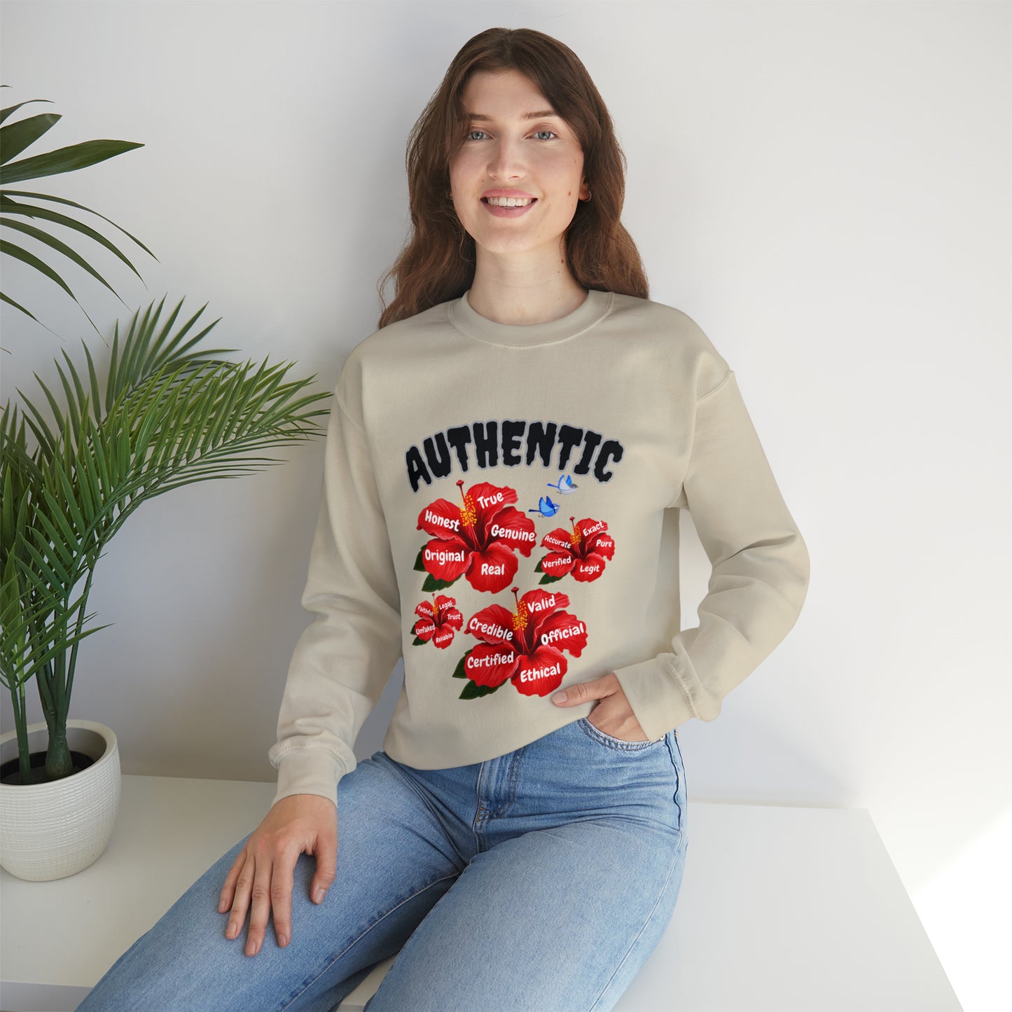 unisex authentic sweatshirt for casual streetwear look